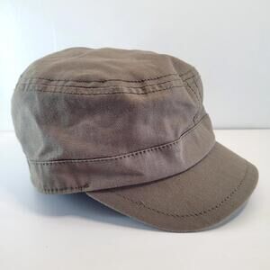 Ben Sherman Army Green Military Cadet Cap Cotton Hat